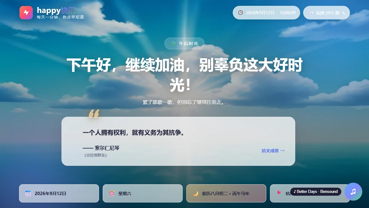 happy快讯封面